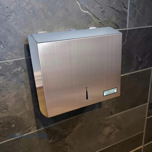 hop dung giay lau tay inox 16
