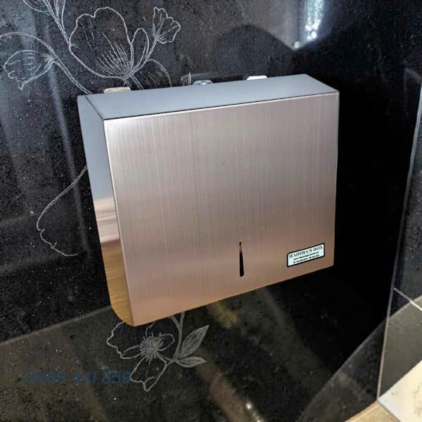 HỘP ĐỰNG GIẤY LAU TAY TREO TƯỜNG - INOX HV 480IM