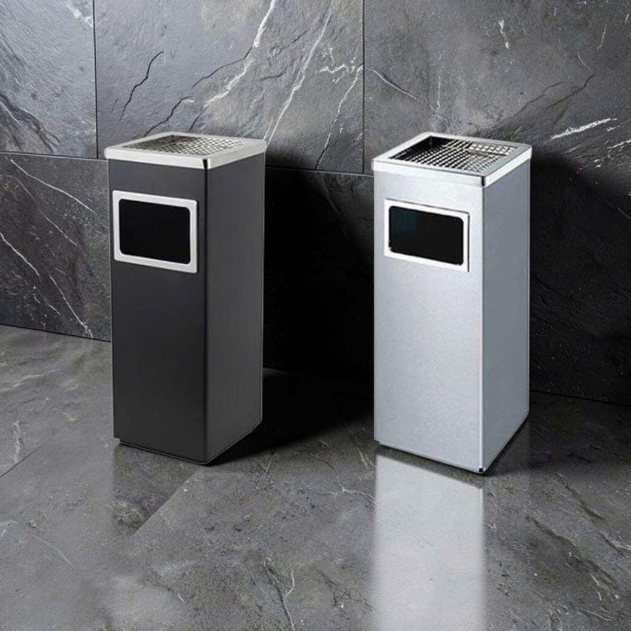 thung rac inox vuong co gat tan 6